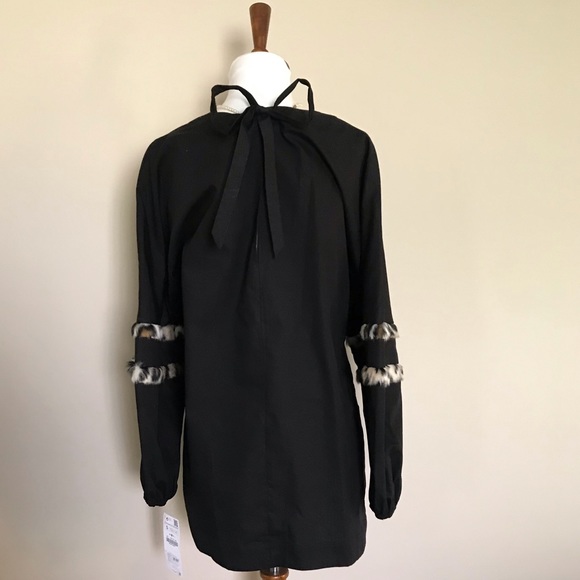 Zara long sleeve with faux leopard fur detail - Picture 5 of 8